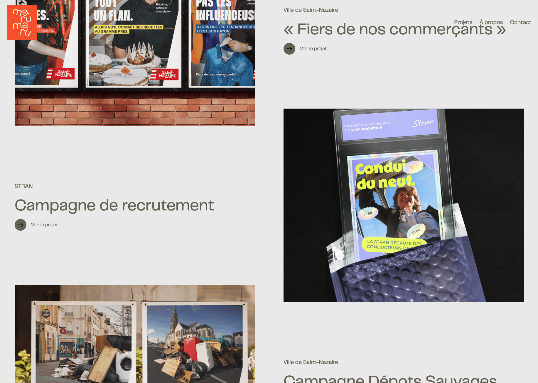 Site vitrine marumaru partie réalisation