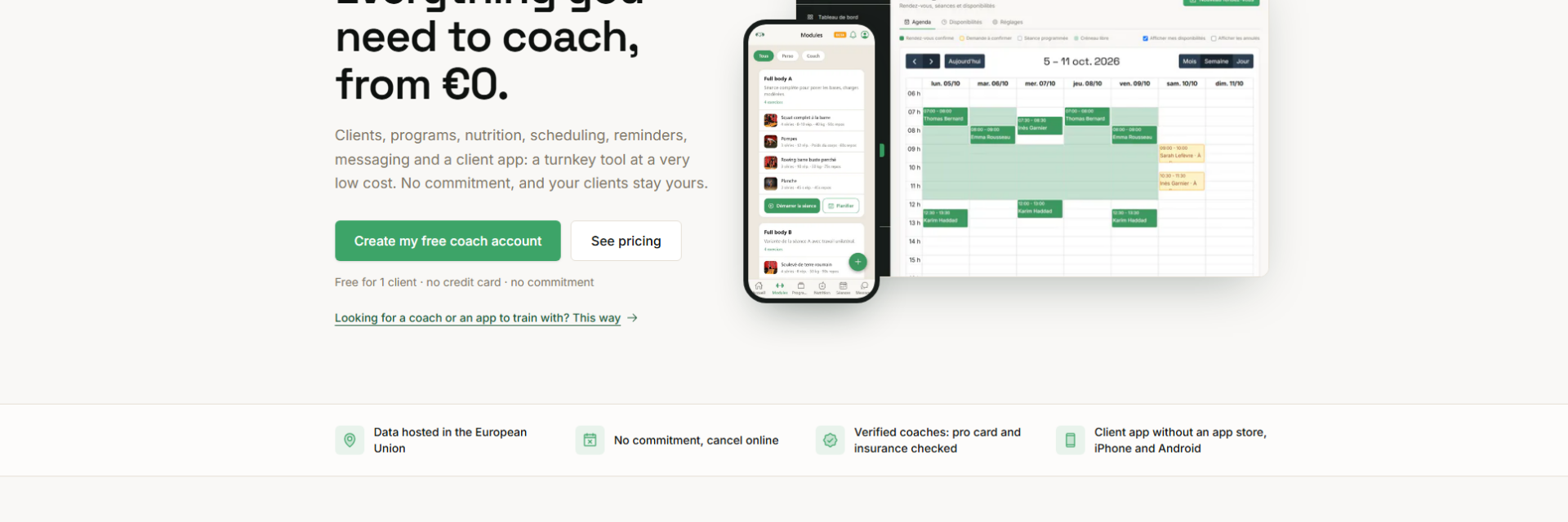 I Train With You : application de coaching sportif (PWA)