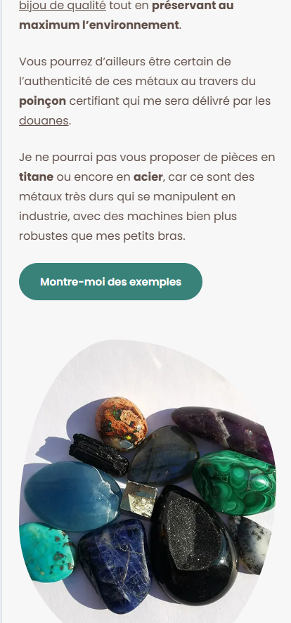 Vue mobile Site vitrine Oh le Kayou